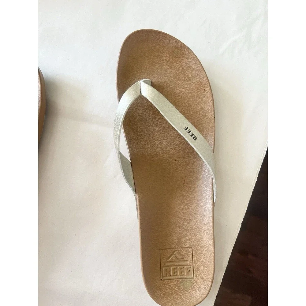 Reef Cushion Bounce Court Copper Women's Flip Flop Sandals Size 9 Comfort